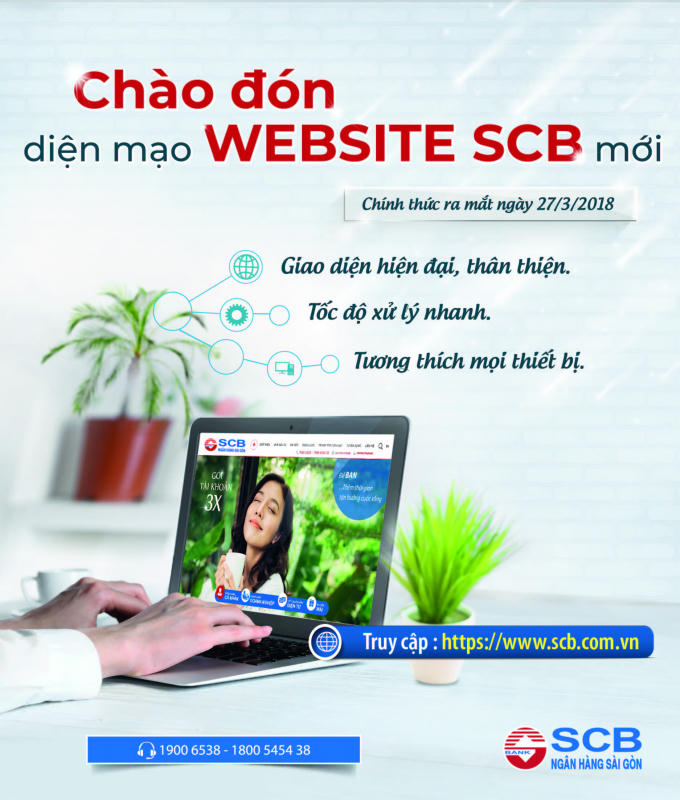 Website mới của SCB được đánh giá là thân thiện với người dùng và giúp người dùng dễ dàng hơn trong việc truy cập sử dụng các tiện ích và tìm hiểu thông tin
