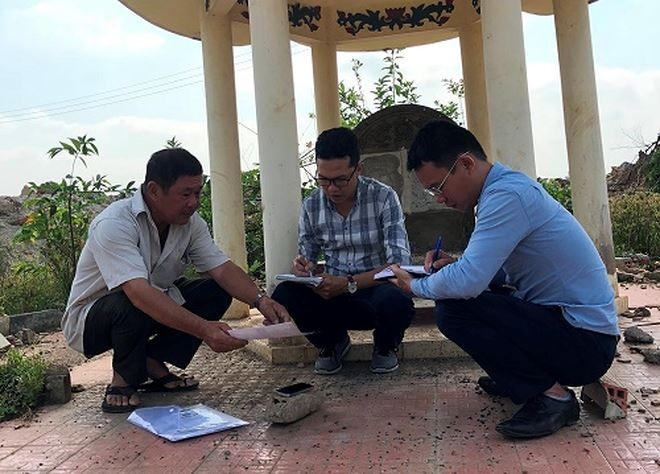 Nhóm PV PLVN tác nghiệp tại một “điểm nóng” đất đai tại Đồng Nai