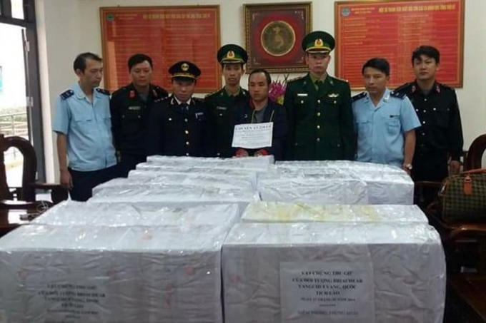 Toàn bộ 294kg ma túy được các lực lượng chức năng niêm phong sau khi bắt giữ.