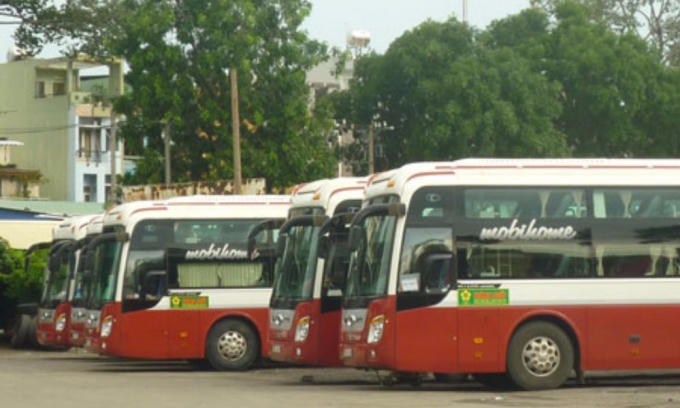 Nhà xe Thành Bưởi. Ảnh: I.T