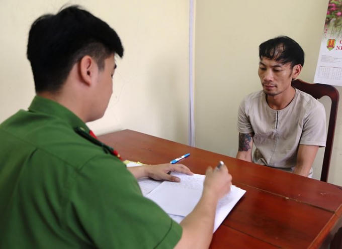 Đối tượng tại cơ quan chức năng.