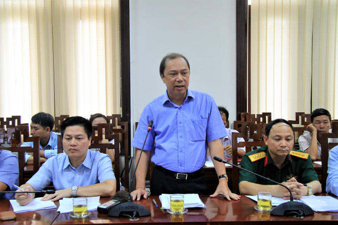 Thứ trưởng Bộ Ngoại Giao Nguyễn Quốc Dũng trao đổi ý kiến với với UBND tỉnh Thừa Thiên-Huế về công tác phòng chống thiên tai năm 2018.