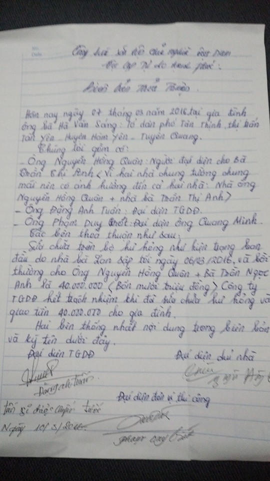 Huyện Hàm Yên (Tuyên Quang): Có dấu hiệu bưng bít thông tin vụ sập nhà