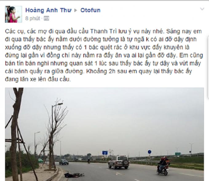 Chia sẻ của Facebooker Hoàng Anh Thơ. Nguồn: Otofun.
