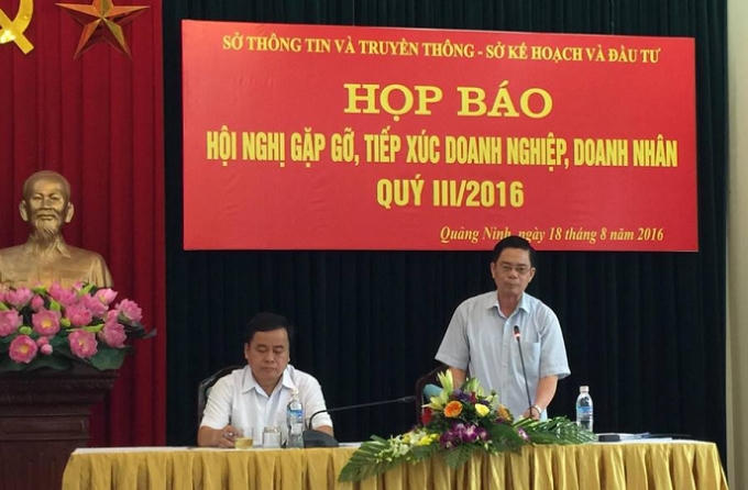 Ông Đào Văn Hòa thông tin tại buổi họp báo.