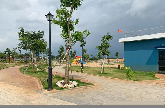 Vị trí đất mà ông Dũng “tố” Công ty Free Land chiếm đã được xây dựng hạ tầng cho dự án.