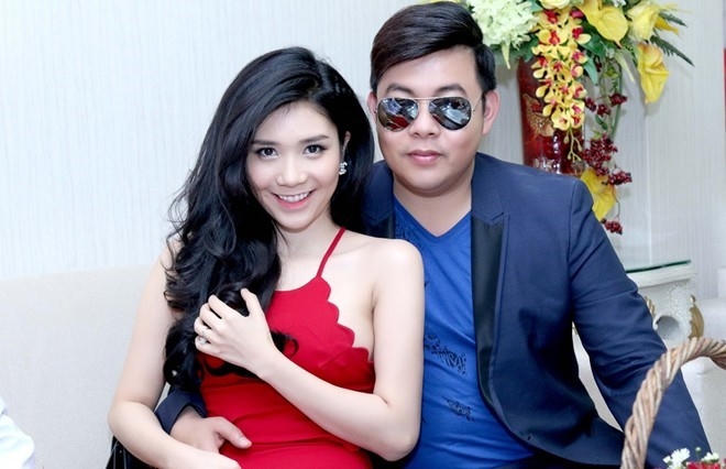 Quang Lê và bạn gái - hot girl Thanh Bi. Ảnh: NVCC
