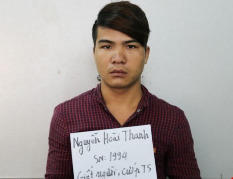 Nghi can Thanh tại cơ quan công an.