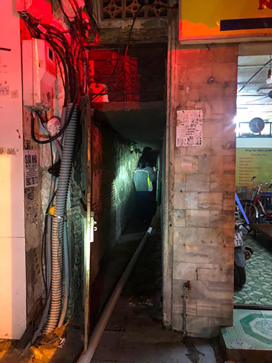 Khu vực xảy ra vụ hỏa hoạn.