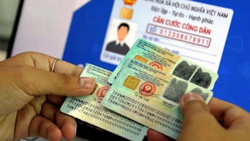 Mẫu căn cước công dân hiện tại. Ảnh: TTXVN phát