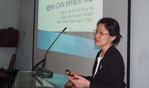 Ths. Bs Vũ Thị Thúy Hà: “Điều chỉnh chế độ ăn và vận động là biện pháp điều trị nền tảng và hiệu quả cho mọi trường hợp gan nhiễm mỡ”.