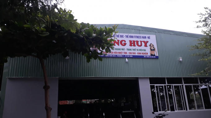 Phòng tập Gym của Công ty Song Huy choán hết đất công viên 26/3 TP Tuy Hòa.