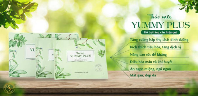 Thảo mộc YUMMY PLUS là loại TPCN giúp tăng cân vô cùng hiệu quả.