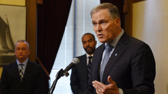 Thống đốc bang Washington Jay Inslee. (Ảnh: AP)