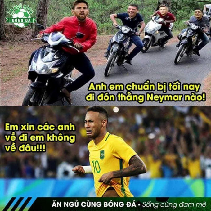 Neymar liệu có thoát được những lời tiên tri từ dân mạng?. Ảnh: Ăn ngủ cùng bóng đá.