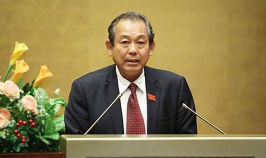 Ủy viên Bộ Chính trị, Phó Thủ tướng Trương Hòa Bình.