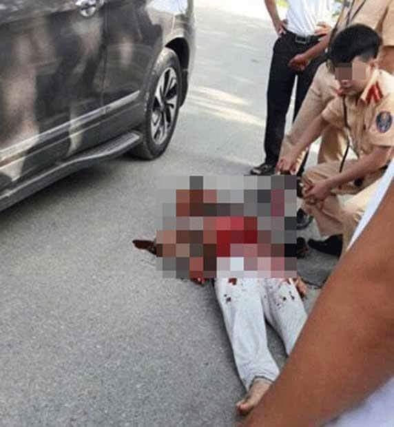 Hiện trường vụ tai nạn.