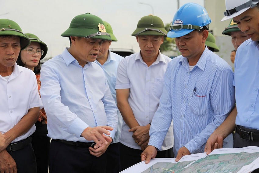Chủ tịch UBND tỉnh Lê Ngọc Châu đi kiểm tra tiến độ một số Dự án đầu tư công trên địa bàn tỉnh.