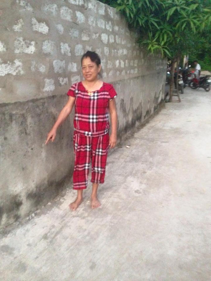 Khu vực phát hiện ra cháu bé bị bỏ rơi