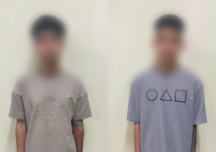 Hai đối tượng bị khởi tố trong vụ án. Ảnh: C.A.