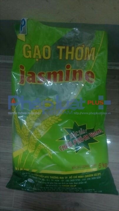 Bao gạo mà anh H. mua tại siêu thị Co-opMart Quảng Bình.