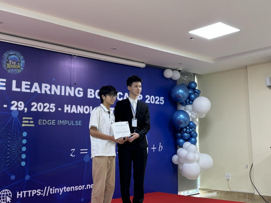 Các học viên tham gia chương trình đã hiểu, làm quen với mô hình AI và xây dựng ứng dụng máy học trên bo mạch thực tế.