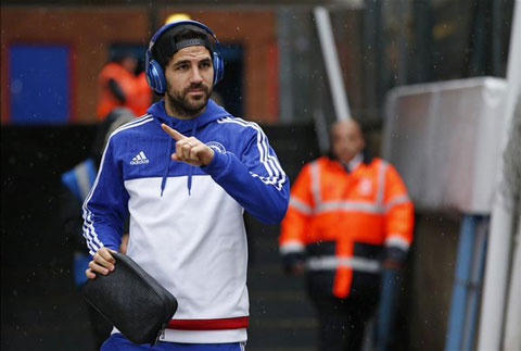Cesc Fabegas sẽ có mặt trong đội hình xuất phát của The Blue