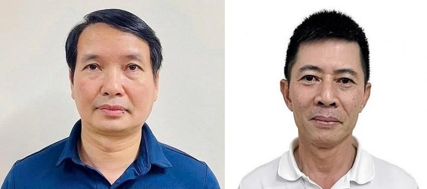 Bị can Phạm Thái Hà và Nguyễn Duy Hưng.