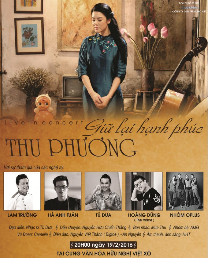 Thu Phương cùng Tú Dưa, Hà Anh Tuấn,Lam Trường...