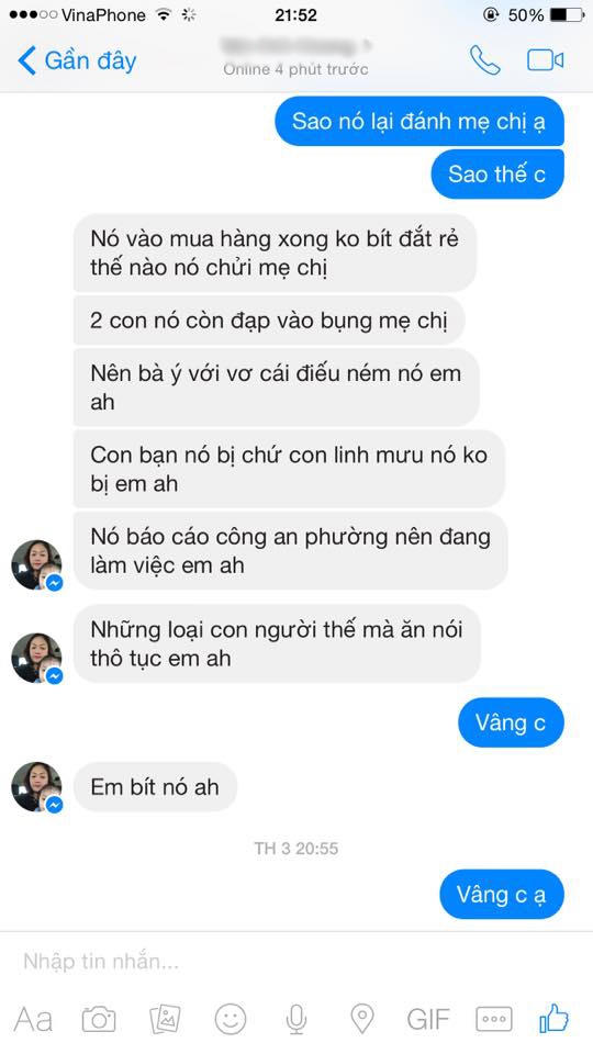 Đoạn nói chuyện được cho là Linh Miu gây sự trước (Ảnh Internet)