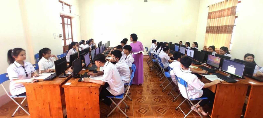 Đầu tư cơ sở vật chất hỗ trợ đắc lực công tác giảng dạy.