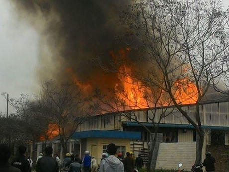 Hiện trường nơi xảy ra vụ cháy (Ảnh: Người dân cung cấp).