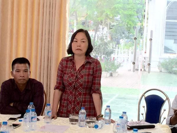 Đại diện Ban tài chính HH tại cuộc họp.