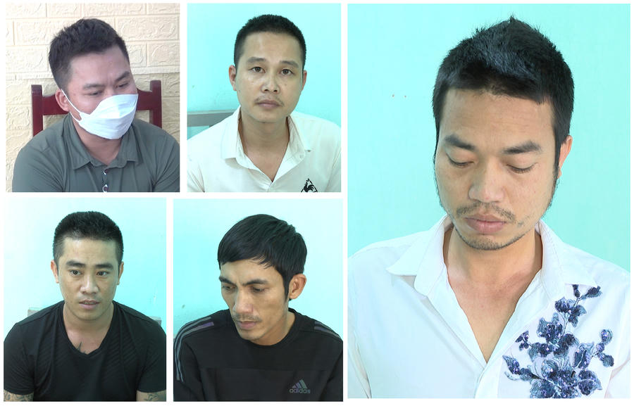 Nhóm đối tượng hoạt động dạng băng, ổ nhóm bị khởi tố, bắt tạm giam. Ảnh: CA