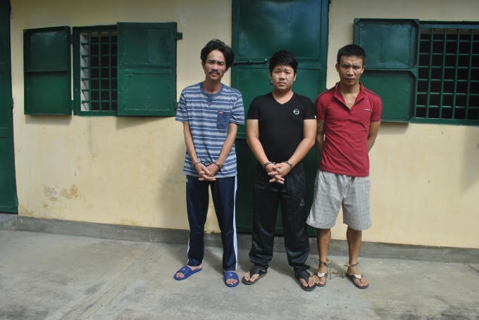 Các đối tượng Hùng, Thông, Dũng (từ trái sang phải)