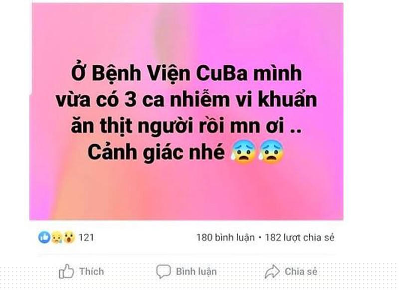 Tung tin 'vi khuẩn ăn thịt người', cô gái bị phạt 12,5 triệu - ảnh 2