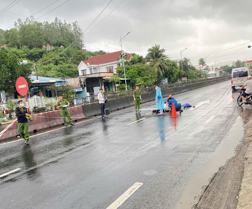Vụ tai nạn giao thông ở Phú Yên dẫn đến 1 người tử vong. (Ảnh: atgt.baogiaothong.vn)