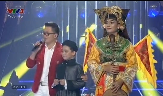 Tiết mục giúp Hoàng Quân vượt mặt Mỹ Chi trong Gương mặt thân quen nhí