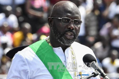 Tổng thống Liberia,  George Weah. Ảnh: AFP/TTXVN
