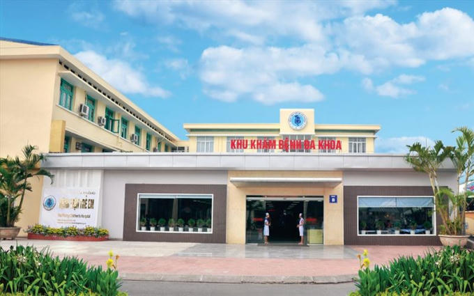 Khu khám bệnh của BV Trẻ em Hải Phòng.