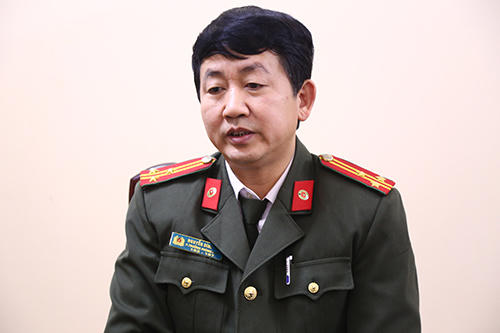 Thượng tá Nguyễn Đình Thi. Ảnh: Phạm Dự.