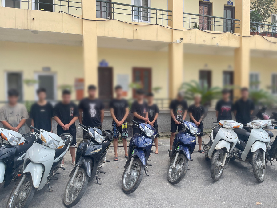 Các đối tượng vi phạm bị bắt giữ