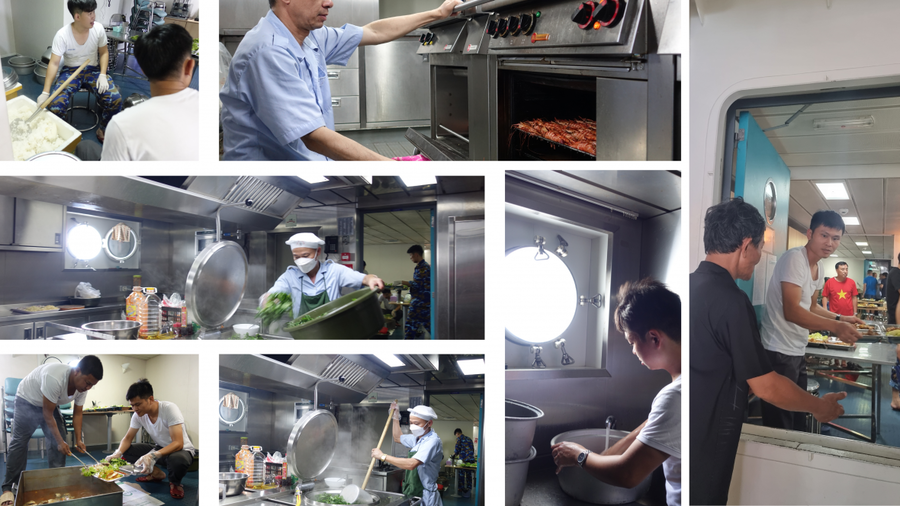 Những anh nuôi “không ngủ” trên tàu KN390