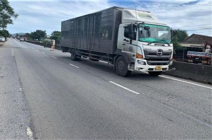 Hiện trường nơi xảy ra vụ tai nạn.