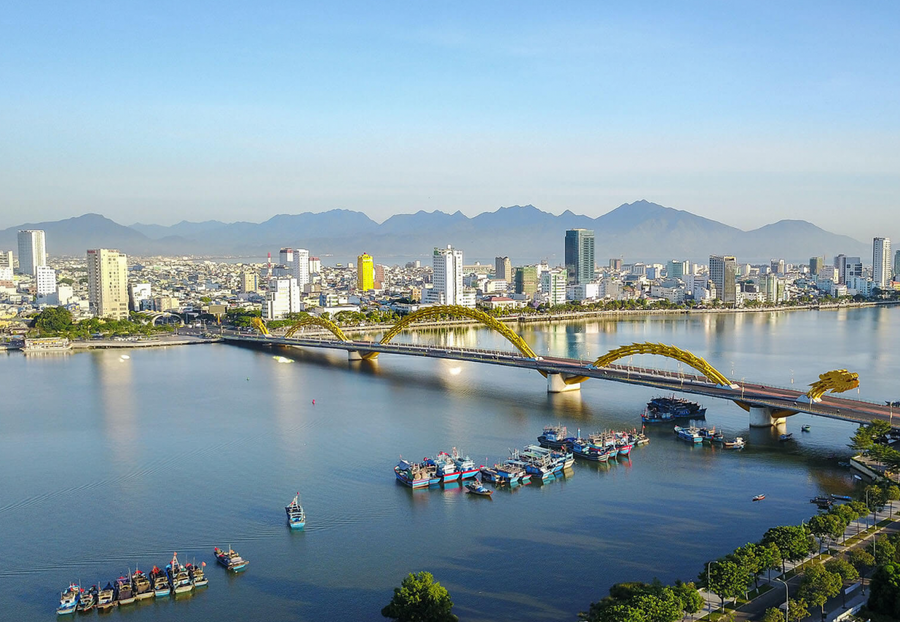 Một góc TP Đà Nẵng nhìn từ trên cao. Ảnh minh họa.