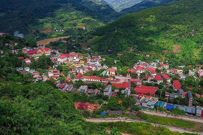 Thị trấn Cốc Pài (Hà Giang) đang nằm trong nguy cơ sạt trượt nghiêm trọng.