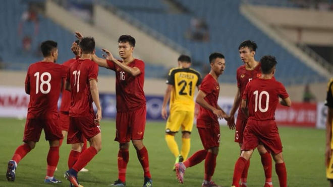 Văn Hậu và các đồng đội không được nóng vội trước U23 Thái Lan. Ảnh Thể thao văn hoá