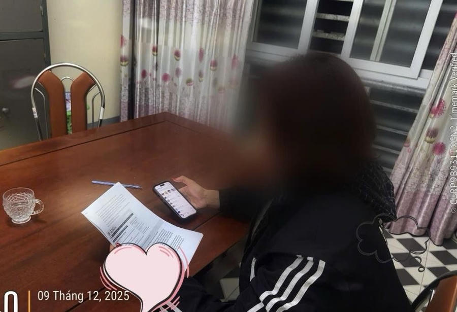 Chị T. đã nhận thức vụ việc, đồng thời thoát khỏi sàn giao dịch, chặn tài khoản của đối tượng - Ảnh Công an Hà Tĩnh.