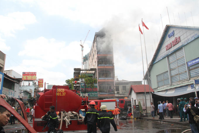 Hiện trường vụ cháy.