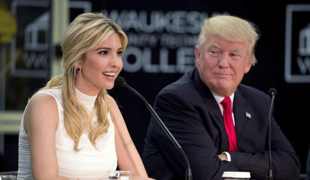 Tổng thống Donald Trump và con gái Ivanka Trump. (Ảnh: Getty)